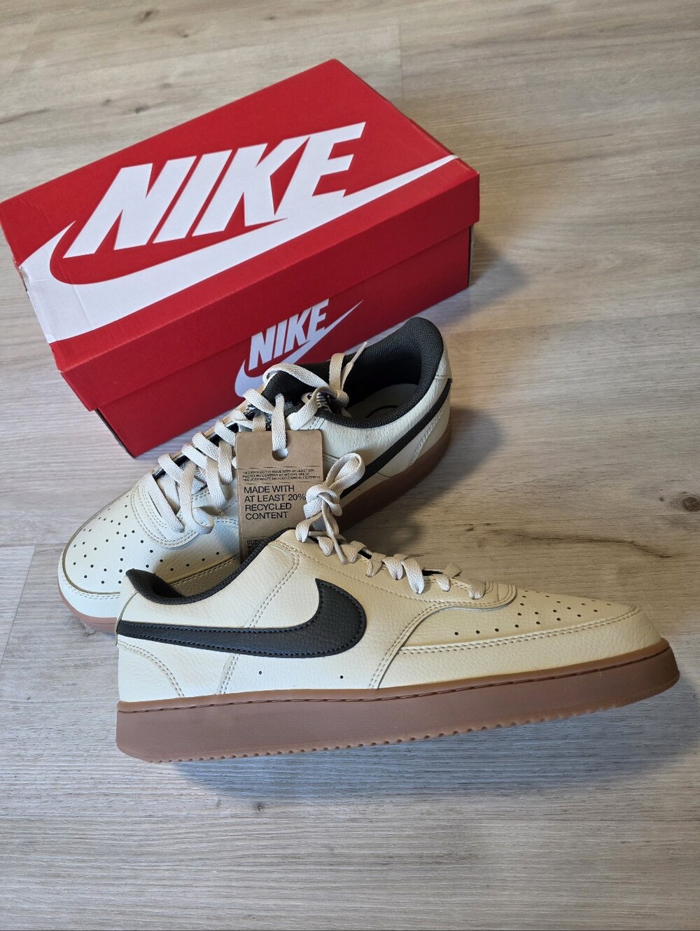 Nike Court Vision Low Light Khaki Gum HV4506-200 Size 12